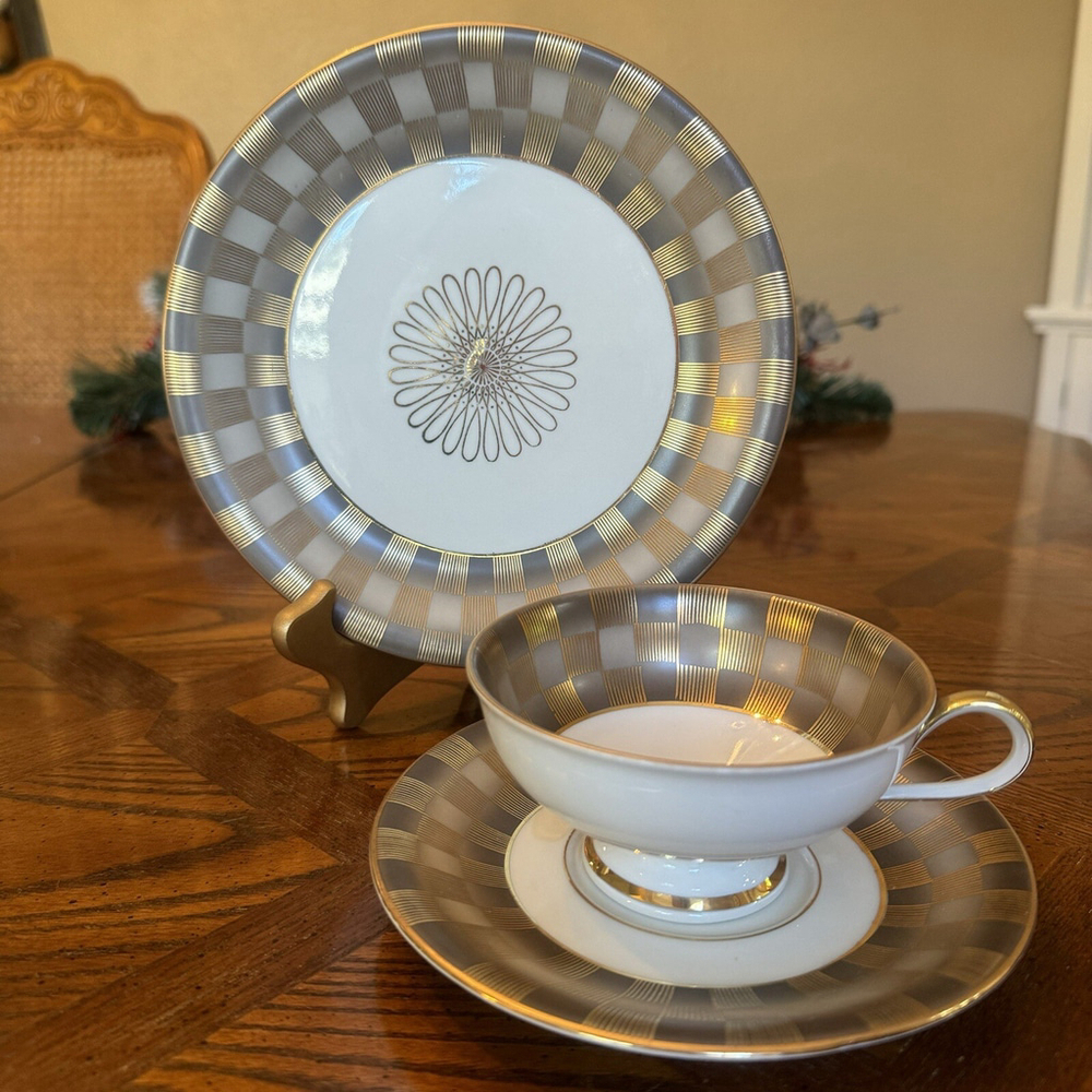 VTG Bavaria Vohenstrauss Johann Seltmann Teacup/Saucer/Dessert Plate 3 PC Set